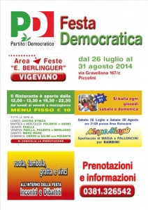 Programma Festa Democratica Vigevano